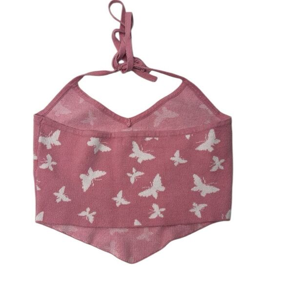 L.A.Hearts PacSun Butterfly Sweater Crop Tank Top. Size Small. - Picture 4 of 8